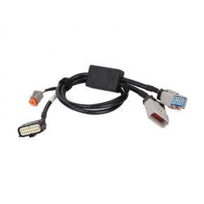 waterproof J1939 14 pin rp1226 truck   male Diagnostic Cable For Heavy Duty Truck